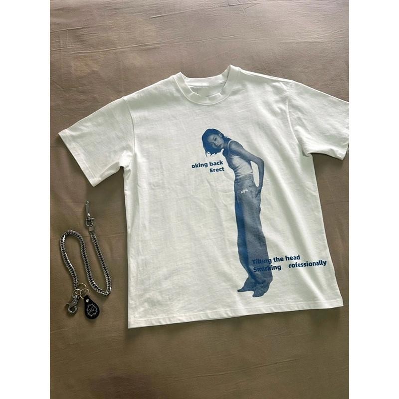 เสื้อยืดสไตล์เกาหลี oversize เสื้อยืด เสื้อแขนสั้นคอกลม เสื้อยืด ผ้าฝ้ายแฟชั่นคอกลมแขนสั้นเสื้อยืดผู้หญิง COTTON100%