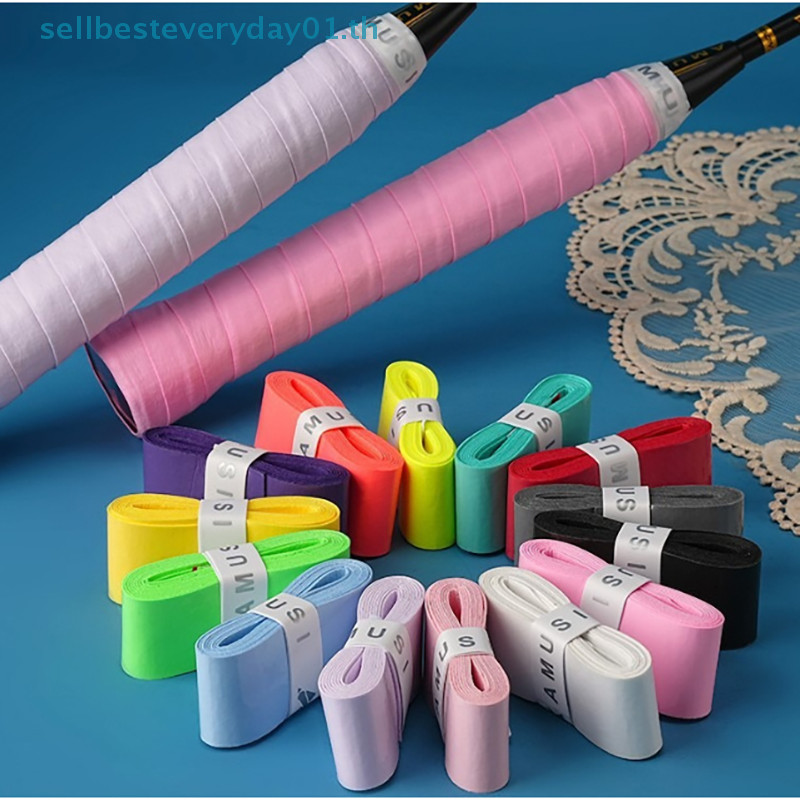 & Sellingbest & Tennis OverGrip Tennis Badminton Squash Training Sweat Absorbing Wraps อุปกรณ์เทนนิส Badminton Grip Padel Film Covered