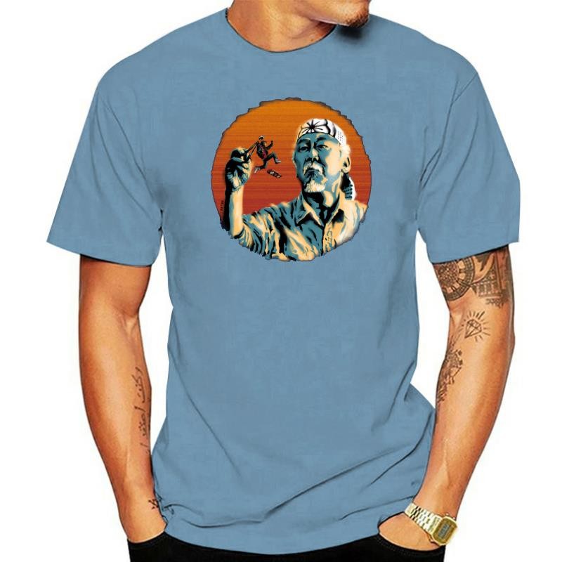 นาย Miyagi & Marty McFly T shirt Karate Kid tee karate kid