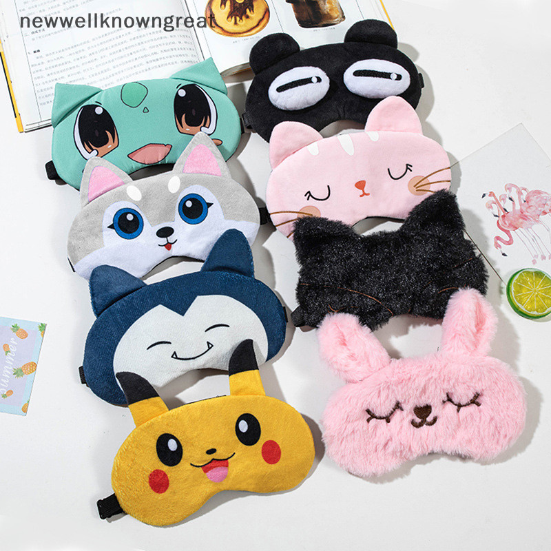 Newwellknowngreat Sleeping Eye Cover Sleep Cute Night Dream Sort Pikachu Blindfo CAD