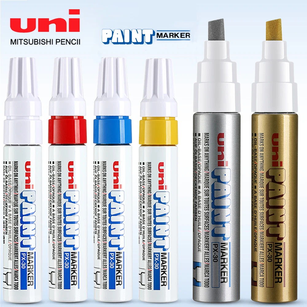 1pcs ญี่ปุ่น UNI PX-30 Marker Graffiti Art Supplies ปากกาสี POP อุปกรณ์สํานักงานเครื่องเขียนนักเรียน