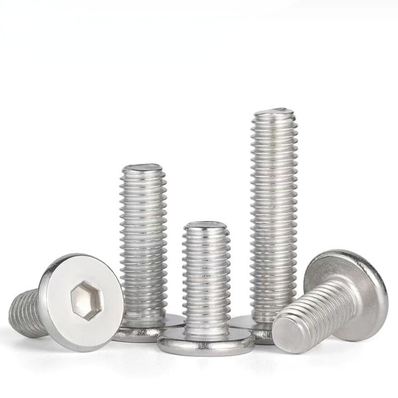 [NXY] 304 สแตนเลสหัวแบนบางหกเหลี่ยมซ็อกเก็ตสกรูหัวแบนหัวใหญ่สกรูหัวแบน CM ทั้งหมด M5/M6/M8/M10/M12 - รูปที่ 3