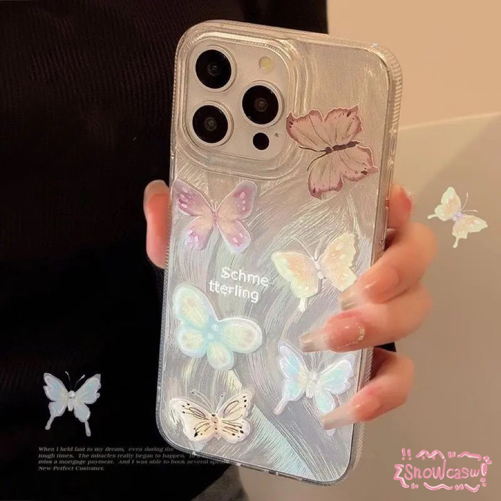 ดอกไม้ผีเสื้อแฟนตาซีนุ่ม เคสSamsung A15 A05 A12 A14 A04s A34 A53 A05s A03 A20 A50 A23 A25 A32 A51 A21s A33 A13 A11