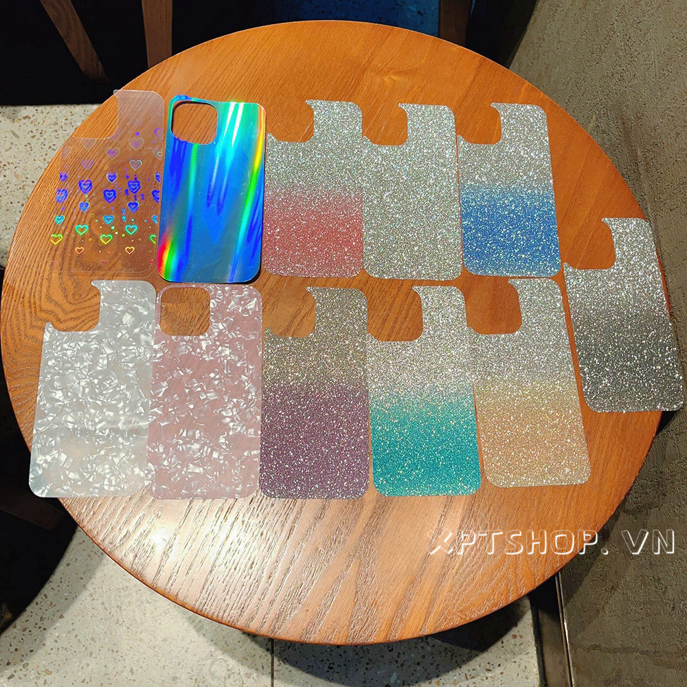 Gradient Glitter กระดาษกระดาษแข็งเงา Jam สําหรับ iPhone 16ProMax 16Pro 16Plus 15 14 13 12 11 Pro Max กลับกระดาษ Jam