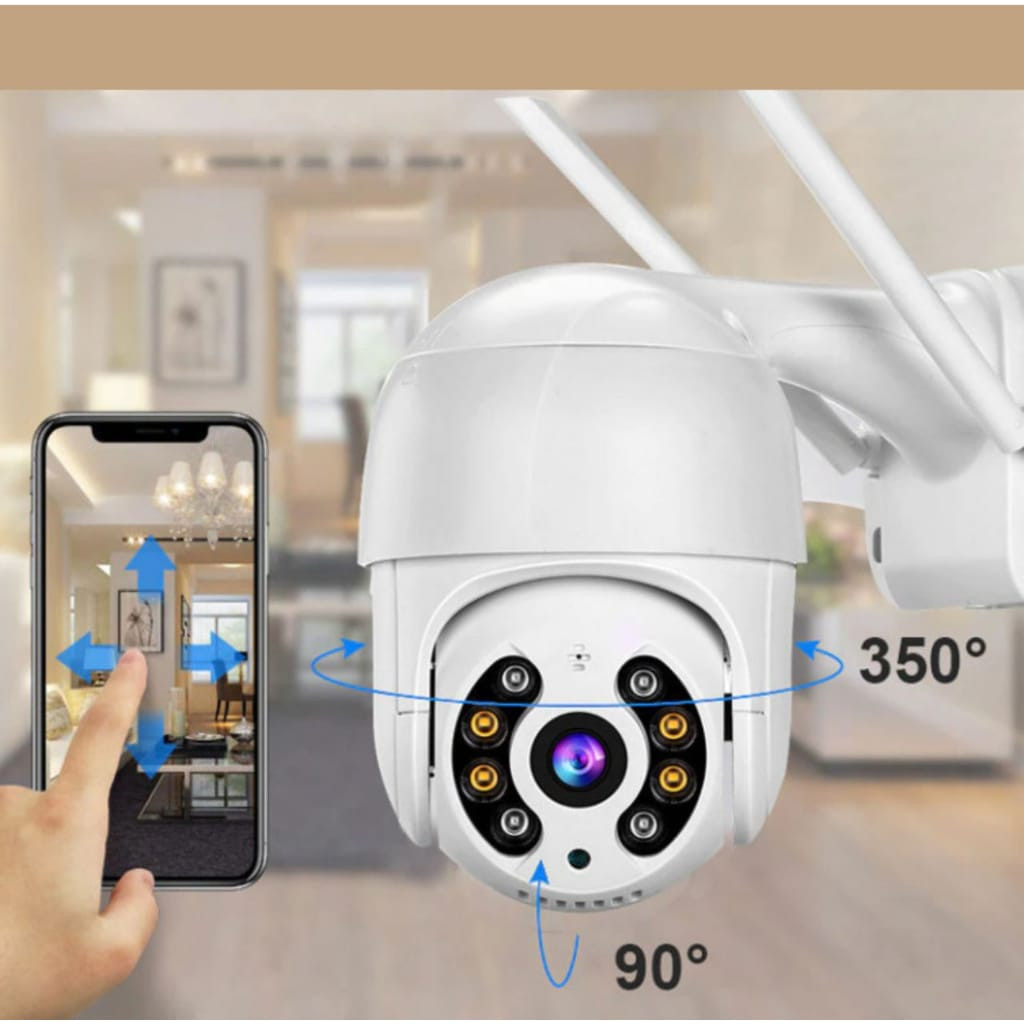 กล้อง Ip A8 ICSEE Wifi กลางแจ้ง Hd Motion Sensor Ptz ความเร็วโดมซูมกันน้ํา 2 เสาอากาศ