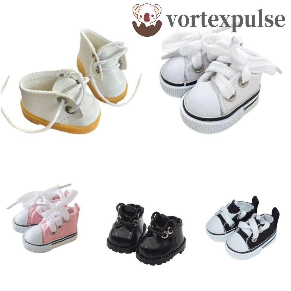 Vortexpulse ตุ๊กตามินิกีฬารองเท้า, PU รองเท้าผ้าใบ Labubu ผ้าใบตุ๊กตารองเท้า, Labubu รองเท้ากีฬาลําลอง High-top ตุ๊กตาเสื้อผ้ารองเท้า DIY ตุ๊กตาของเล่น