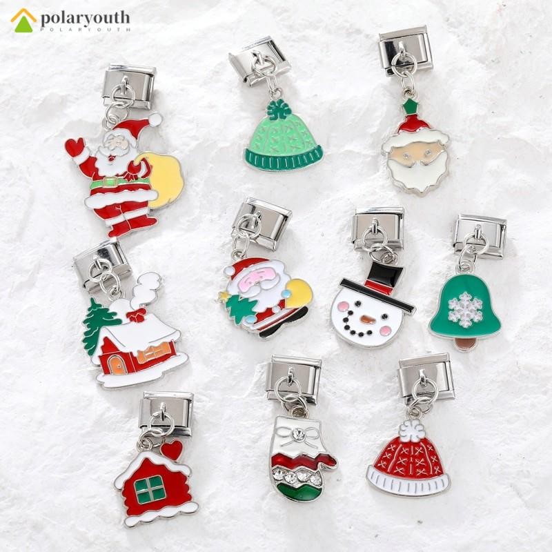 คริสต์มาส ชาร์ม กำไล Italian Charm Bracelet