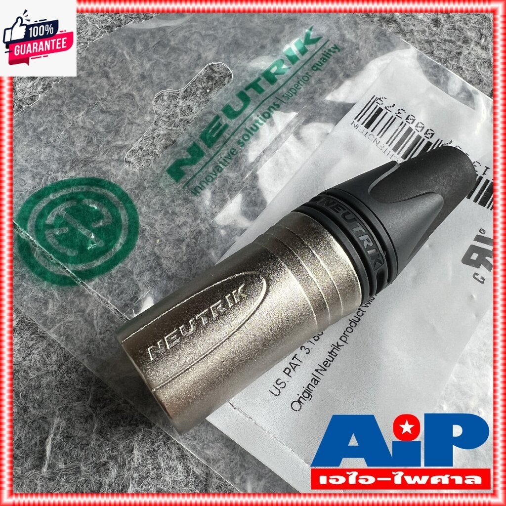 ตัวสีเงิน 1ตัว NEUTRIK genuine NC-3MXX CANNON XLR ตัวผู้ NC3MXX แคนนอนตัวผู้ สำหรัเข้าหัว สายสัญญาณ 