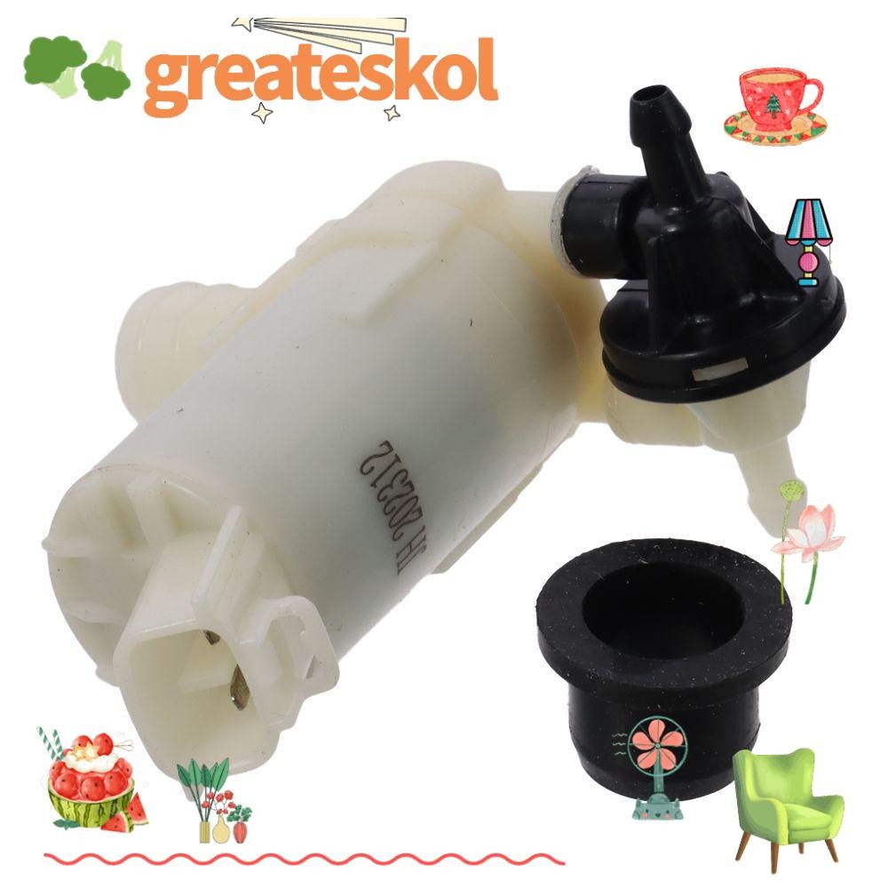 Greateskol เครื่องซักผ้ากระจกหน้ารถ, ปั๊มมอเตอร์สีขาวพลาสติก, แข็งแรง 2.4 นิ้ว ABS 76806-SMA-J01 สําหรับ CRV 5 ประตู 2007-2011