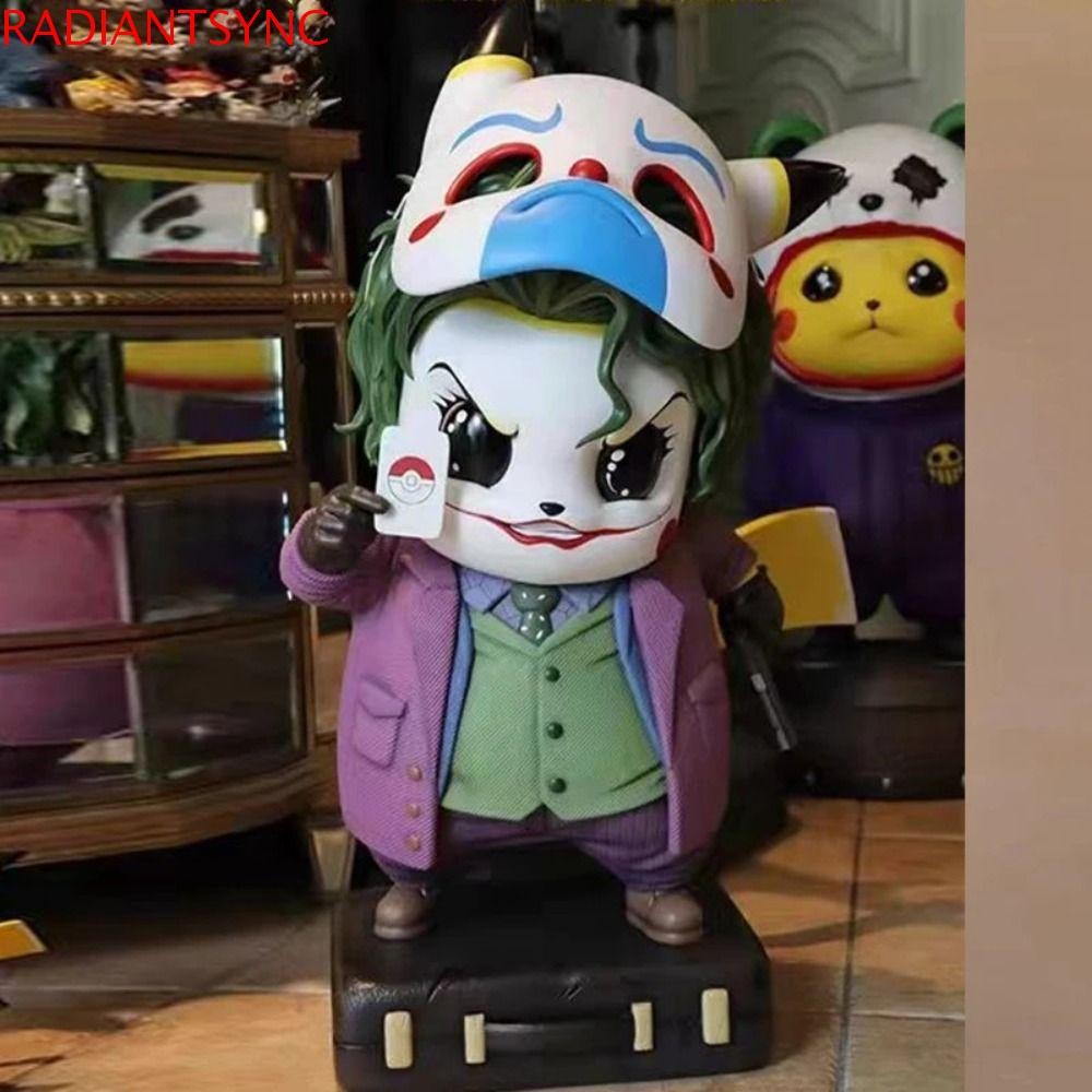Radiantsync Joker Pikachu รูป, Marvel อะนิเมะรุ่น Q Harleen Quinzel รูป, ของขวัญวันเกิด Pvc ตุ๊กตา 12 ซม.เครื่องประดับ Clown Pikachu รุ่นของเล่นเด็ก