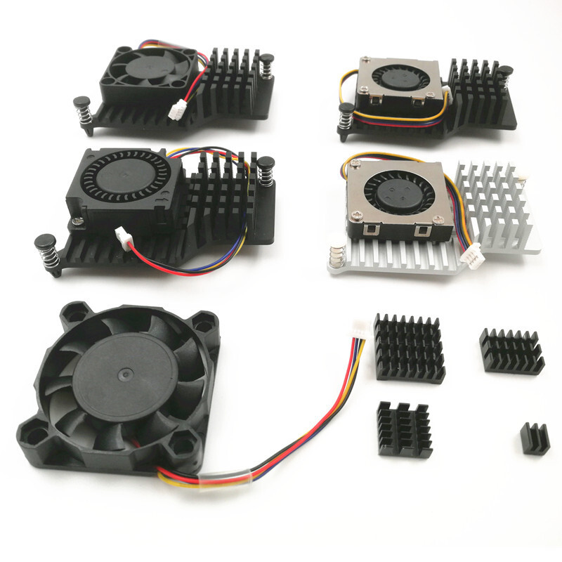 Raspberry Pi 5 หม้อน้ําอลูมิเนียมอัลลอยด์ Raspberry Pi 5 หม้อน้ํา Raspberry Pi 3007/3010 พัดลมหม้อน้