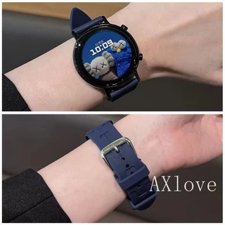 20 มม.22 มม.ซิลิโคนสําหรับ Samsung Galaxy Watch 7 6 5 4 44 40 มม.6 คลาสสิก 43 มม.47 มม.เกียร์ S3 สร้อยข้อมือสําหรับ Huawei 3 4Pro GT3/2e Band