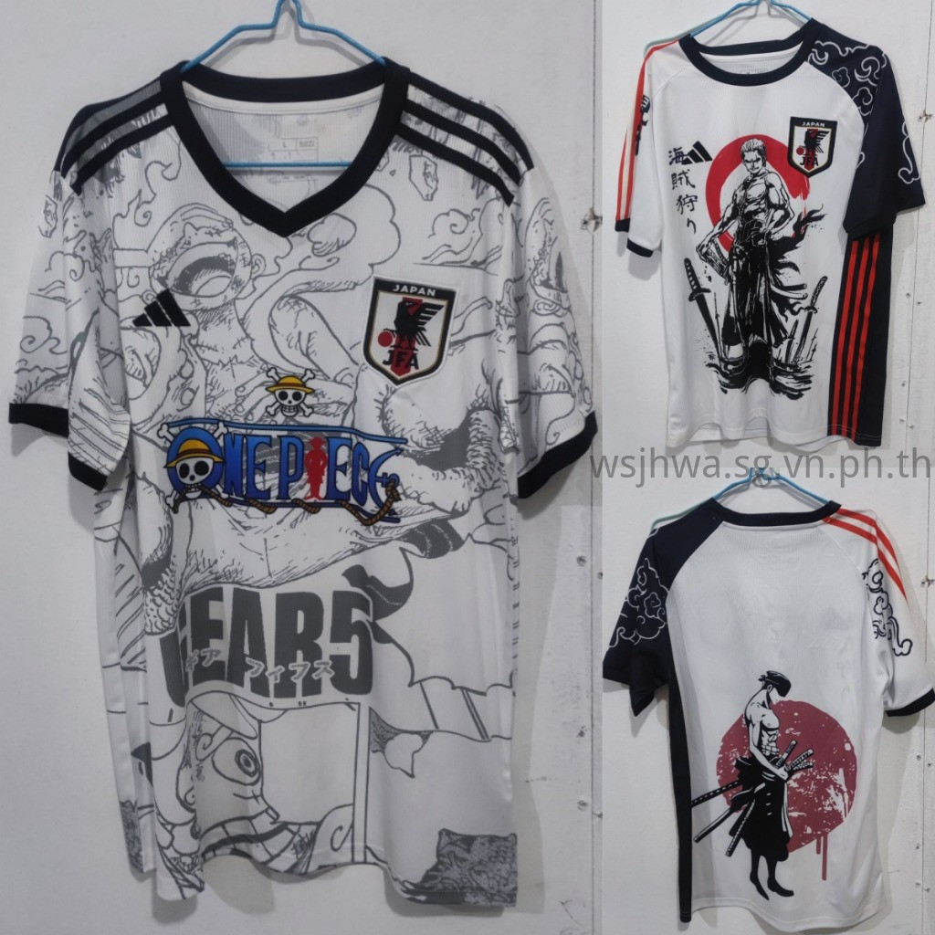 เสื้อฟุตบอลอะนิเมะญี่ปุ่น Gear 5 Luffy Zoro One Piece Special Edition เสื้อฟุตบอล