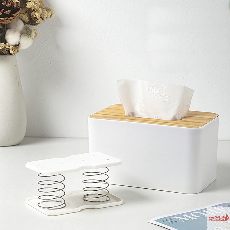 Nor Creative Spring Holder Tissue Box Automatic Lift Tissue Car Tissue Box TH