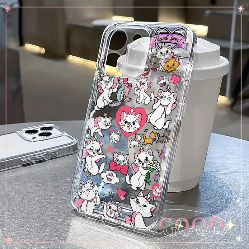 GOOD เคสโทรศัพท์มือถือแบบนิ่ม โปร่งใสและทนทาน สําหรับIPhone 15 14 13 12 11 Pro Max X/Xs Xr MAX 7 8 Plus การ์ตูนรักหี