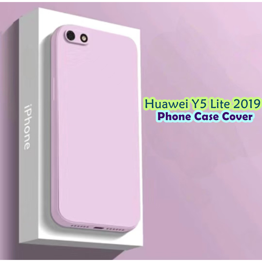 สําหรับ Huawei Y5 Lite 2019 ซิลิโคนคลุมทั้งหมดกรณีขอบตรงเคสโทรศัพท์