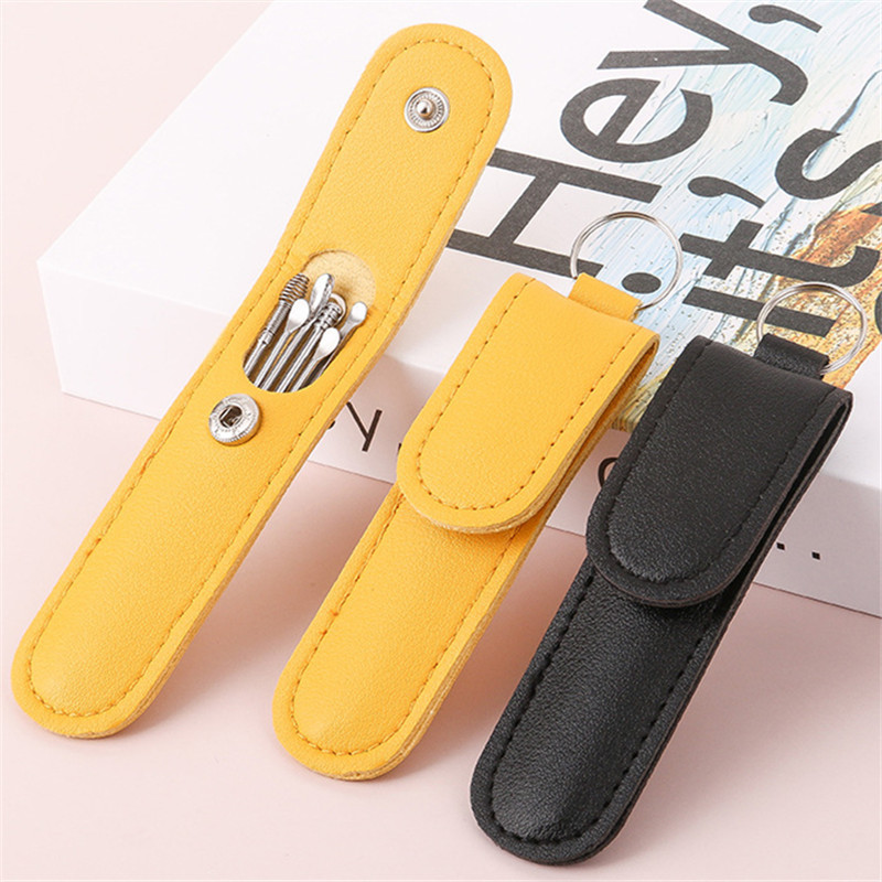 ที่หนีบหูสแตนเลส ชุดที่หนีบหู 6-in-1 พร้อมกล่องด้านนอกสุดเก๋ ที่หนีบหู ทำความสะอาดรูหูแบบพกพา G2731 - รูปที่ 6