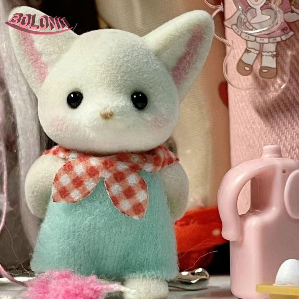 SYLVANIAN FAMILIES Bo Mini Fennec Figure,ตกแต่งสะสมSylvanian Families Doll,Baby Series Anime Kawaii 