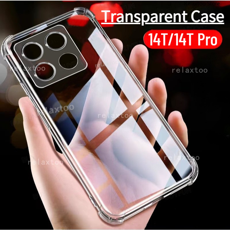 Xiaomi14tปลอกใสสําหรับxiaomi 14T Pro 14 T Pro 14TPro Xiaomi14TPro 5Gโปร่งใสSoft TPUเคสโทรศัพท์กันกระแทกเลนส์ป้องกันAnti-fall Softกลับปลอกฝาครอบ