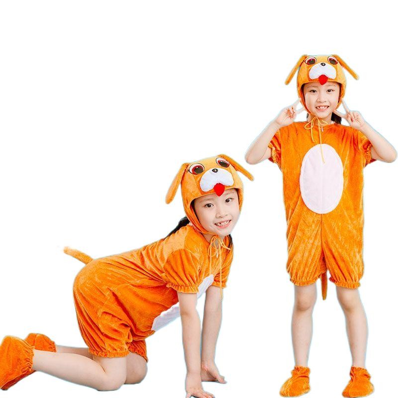 ราคาถูก น่ารัก ลูกหมา เครื่องแต่งกายเต้นรํา ลายการ์ตูนสัตว์ อายุ 3 ถึง 15 ปี ชุดเต้นรํา คอสเพลย์ ชุดคอสเพลย์