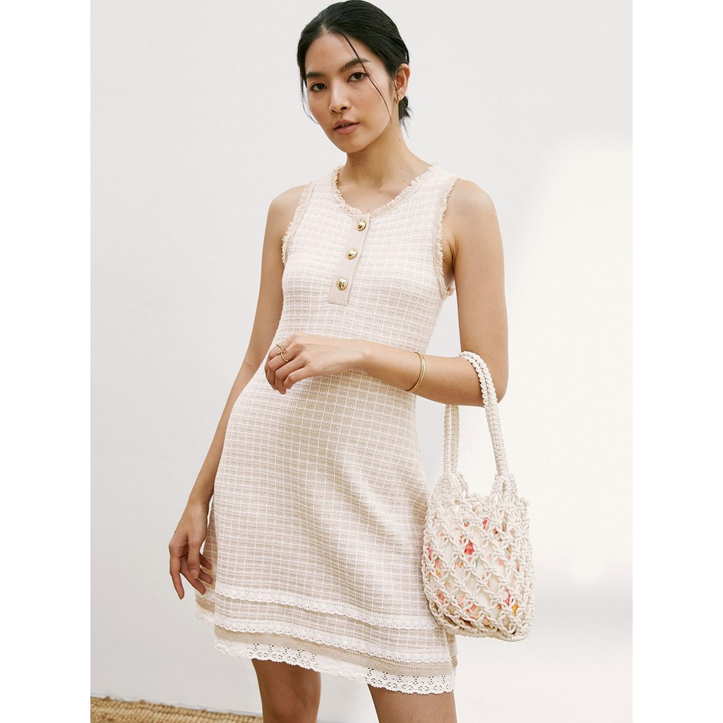 Janesuda x Pomelo กระเป๋าถือตาข่ายลายดอกเฟื่องฟ้า / Janesuda x Pomelo Bougainvillea Net Bag