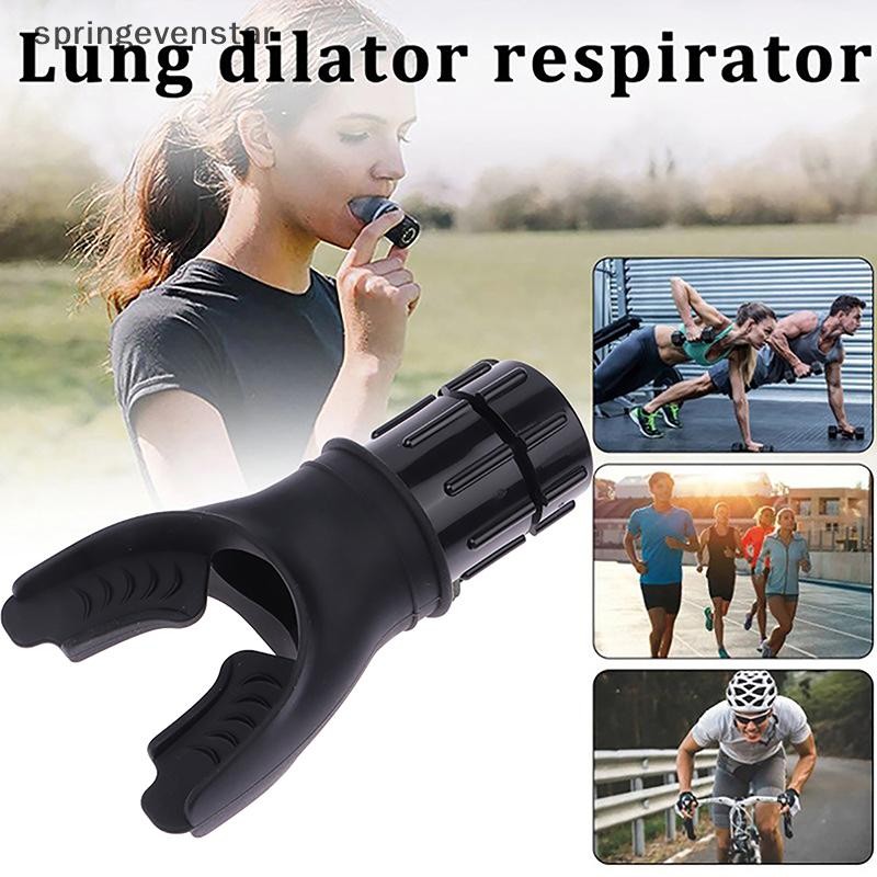 Springevenstar Breathing Trainer Lung Respirator อุปกรณ์ฟิตเนส Respiratory ซิลิโคนความสูงการฝึกอบรมกลางแจ้ง Exection เครื่องมือออกกําลังกาย Springevenstar