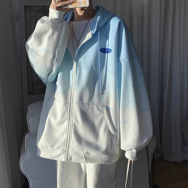 EERSHENSHI เสื้อแจ็คเก็ตผู้ชายลําลองซิปสไตล์ใหม่ทุกการแข่งขันเสื้อกันหนาวสีทึบคาร์ดิแกนคลุมด้วยผ้า