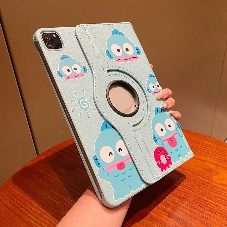 360.เคสฝาพับ ลายการ์ตูน เคส Samsung Tab A9 Plus /Tab A7 lite/Tab S6 lite /Tab S9 FE S9FE S7 S8 เคสหนัง Case การหมุน 360