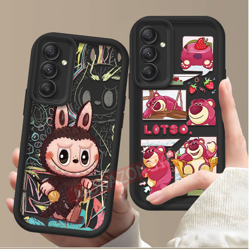 สําหรับ Samsung Galaxy A55 5G กรณีซิลิโคนนุ่ม TPU กันกระแทกรูปแบบการ์ตูน GalaxyA55 SM-A556e โทรศัพท์มือถือปลอกเกราะป้องกันฝาหลัง SoftCase