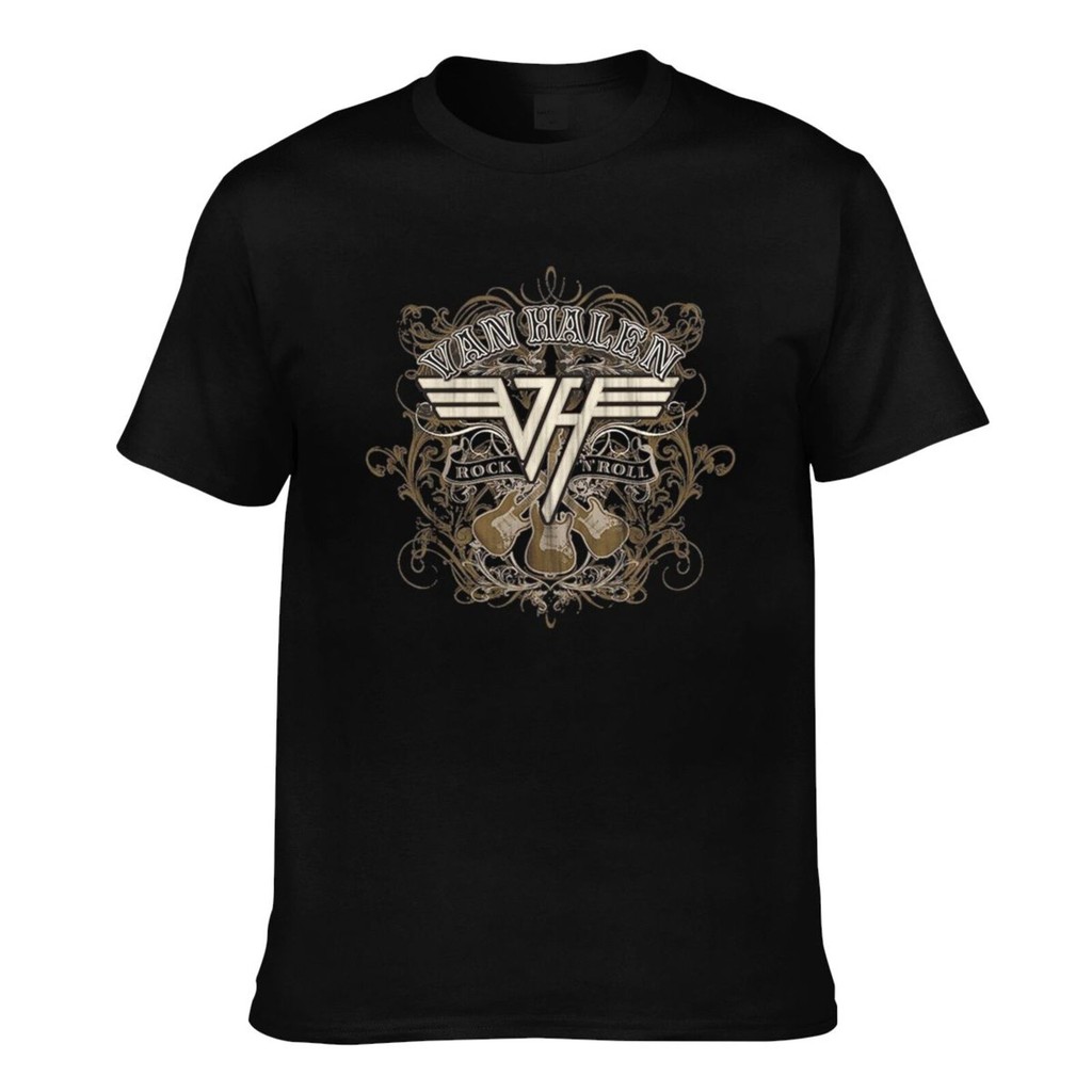 ออกแบบใหม่ Van Halen Rock N Roll เสื้อยืดตลกผู้ชาย