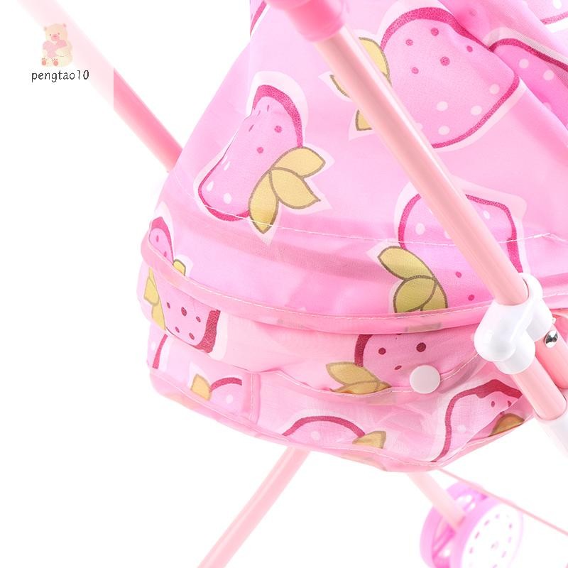 Pengtao10 รถเข็นเด็กตุ๊กตาเด็กใช้ได้กับตุ๊กตา 9-12 นิ้วหรือ 25-30 ซม.ตุ๊กตาเด็กผู้หญิงใหม่ ราคา ถูกที่สุด ดีลบีเคเค แกลเลอรีภาพที่ 6