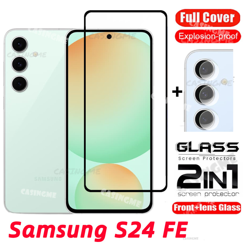 Samsung S25 FE 2024 ป้องกันหน้าจอโปร่งใสคลุมทั้งหมดฟิล์มสําหรับ Samsung Galaxy S24FE S24 S 24 24S FE S24 Plus SamsungS24FE 4G 5G 2024 กระจกนิรภัยเลนส์กล้อง