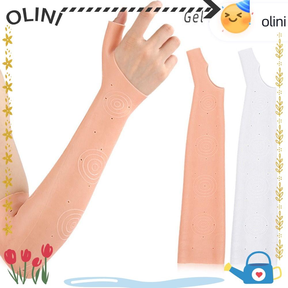 ถุงมือซิลิโคน OLINI, ถุงมือหลอดยาวเจลกันน้ําป้องกันการแตกร้าว, ถุงมือสปาให้ความชุ่มชื้นแบบใช้ซ้ําได้ผู้ชายผู้หญิง