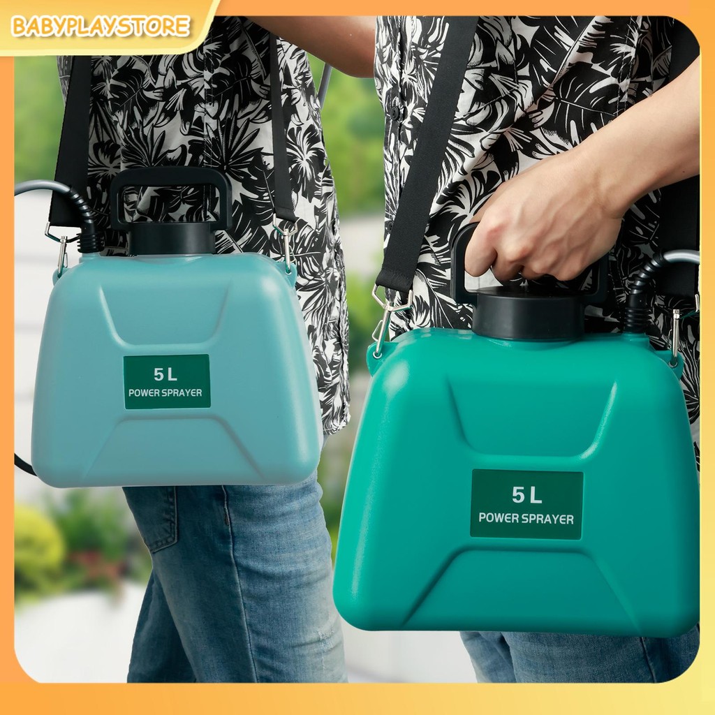 5l/1.35gallon แบตเตอรี่ Sprayer 2400mAh ไฟฟ้า Sprayer 3 Mist หัวฉีด Retractable Wand Garden Sprayer 