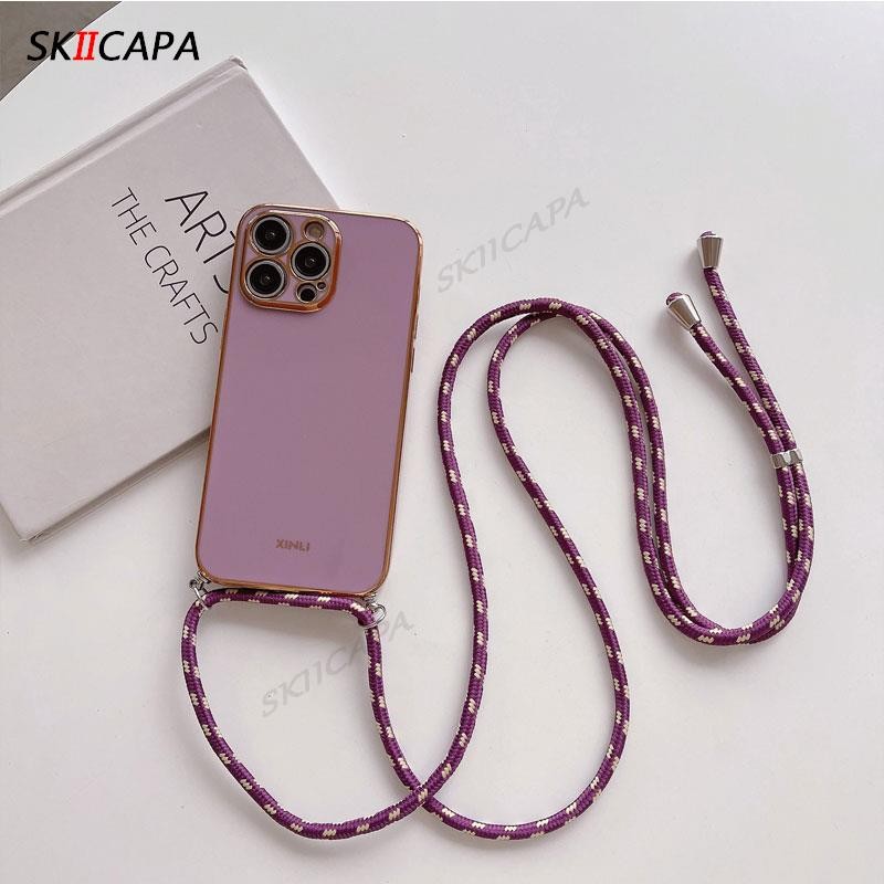 สําหรับ Xiaomi 14T Pro Mi 14T Crossbody สร้อยคอสายไฟ Lanayrd ชุบเคสโทรศัพท์สําหรับ Xiaomi 14 ULTRA 13T 12T 11T Pro 13lite Electroplated ซิลิโคน ราคา ถูกที่สุด ดีลบีเคเค แกลเลอรีภาพที่ 7