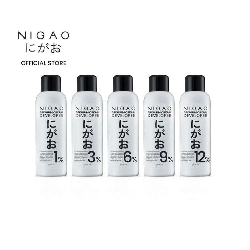ไฮโดรเจน นิกาโอะ Nigao Hydrogen Developer ใช้ผสมกับสีผมได้ทุกยี่ห้อ 1% 3% 6% 9% 12% มีให้เลือก 2ขนาด 150 ml กับ1000ml
