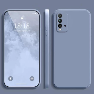 เคส Redmi 9T สีทึบ Redmi 9T เคสซิลิโคนป้องกันการตกสีธรรมดาเรียบง่าย YT