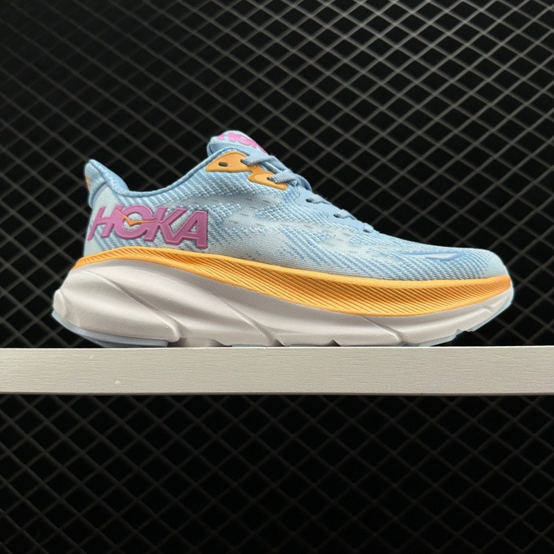 Top Hoka Clifton 9 รองเท้าวิ่งกันกระแทกมืออาชีพสําหรับผู้ชายและผู้หญิงกว้าง unisex รองเท้าผ้าใบพื้นห