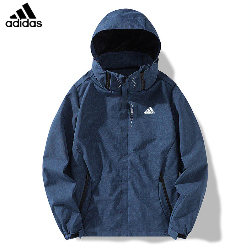 Adidas Sport Waterproof Unisex Submachine Jackets รูปแบบใหม่ Simplicity เสื้อกันลมแฟชั่น