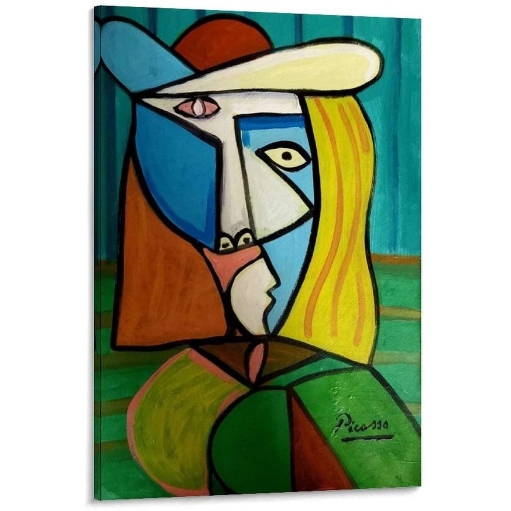 Pablo Picasso Cubism ภาพวาดโปสเตอร์ภาพวาดตกแต่งผ้าใบ Wall Art ห้องนั่งเล่นโปสเตอร์ห้องนอนภาพวาด Xinc