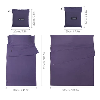 [LIXADA Mall] ถุงนอนน้ําหนักเบา Liner ถุงนอน Outdoor Camping Hotel Travel Sheet