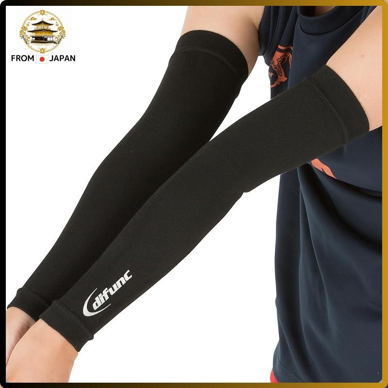 D&M Arm Sleeves Arm Cover 1 pair Black S Size D-7000 Friction resistance Gradual compression Sweat a