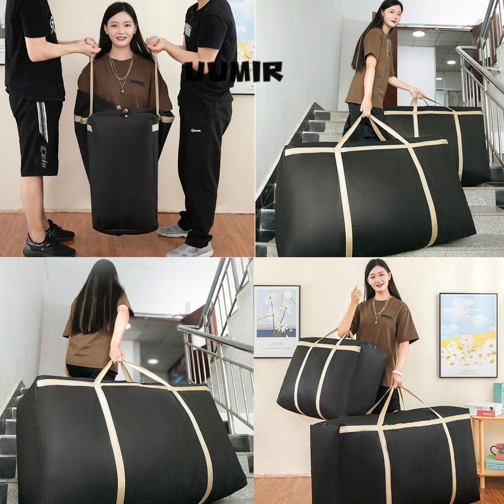 อุมิร์ ถุงเก็บเสื้อผ้า,ความจุขนาดใหญ่ย้ายกระเป๋าเดินทางตู้เสื้อผ้าออแกไนเซอร์,ผ้าทนทานแบบสองทิศทางซิปกระเป๋าเดินทางแพ็คบ้านเดินทา