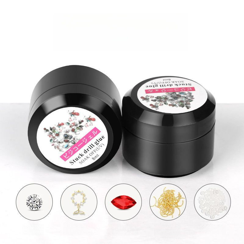 🍀 Nail art powerful non wash jewelry super strong adhesive nail salon