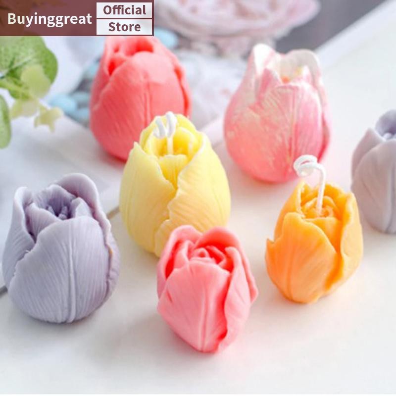 Tst ซิลิโคน 3D สบู่ Mould DIY ดอกไม้อีพ็อกซี่แม่พิมพ์ Aroma Wax สบู่แม่พิมพ์ SG