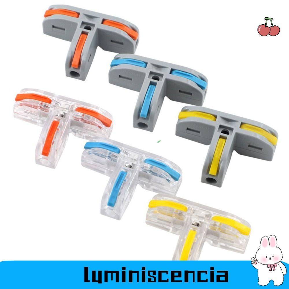 Luminescia Quick Terminal Block, Mini T Type Wire Connector, Docking Universal Compact Splice ตัวเชื่อมต่อไฟฟ้าไฟฟ้าไฟฟ้า