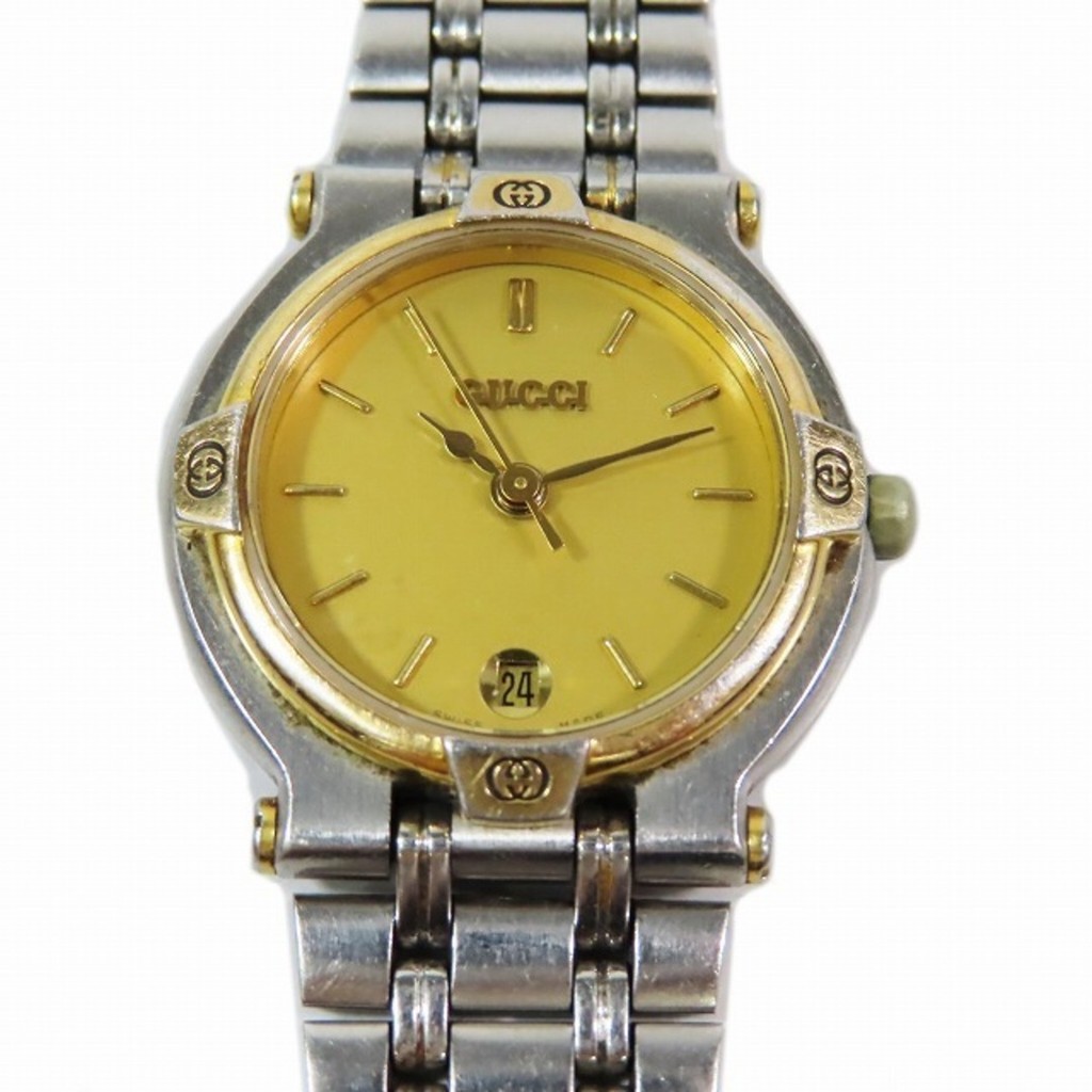 GUCCI junk vintage 9000L SS GP watch Direct from Japan Secondhand