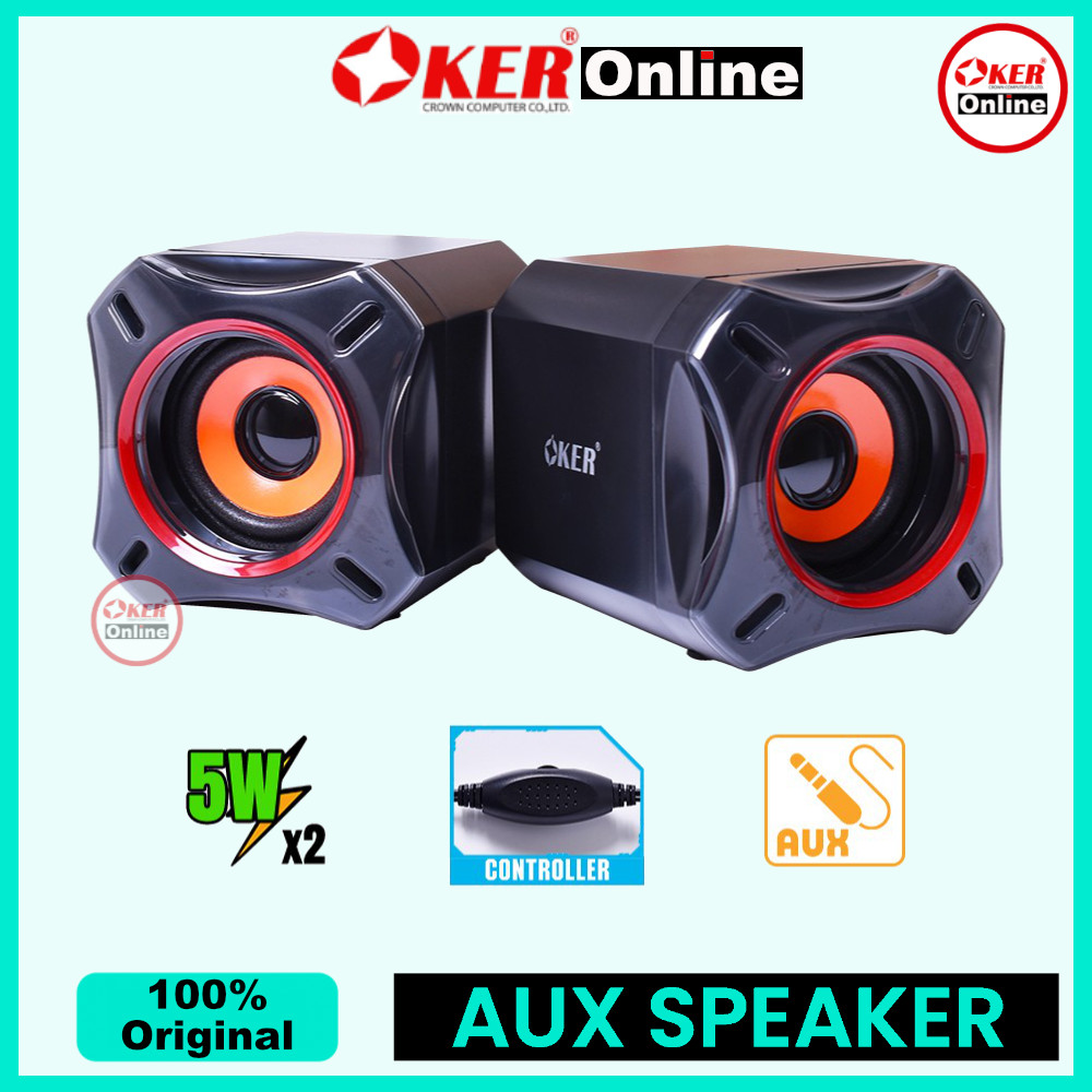 ⭕️ OKER Online M8 DESKTOP SPEAKER MULTIMEDIA ลำโพง คอมพิวเตอร์ มินิตั้งโต๊ะ