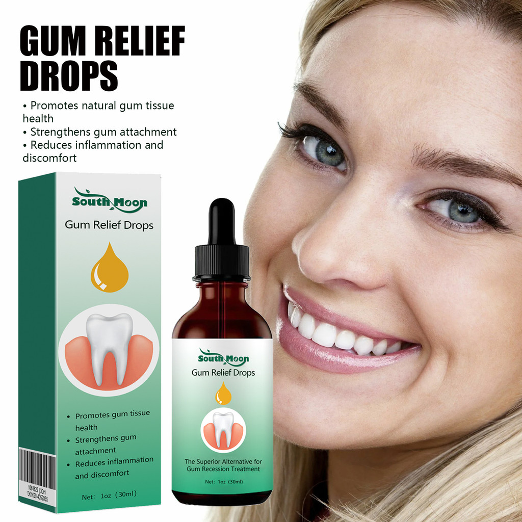 South Moon Gum Repair Drops Care Gum Relief โฟมปริทันต์ทําความสะอาดช่องปาก Care Drops