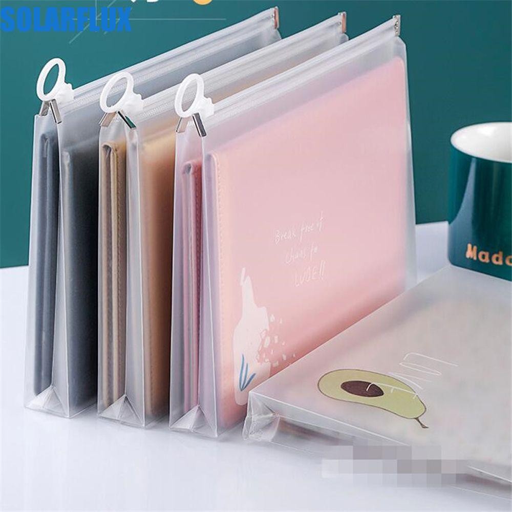 Solarflux กระเป๋าเอกสารกระเป๋าซิปโฟลเดอร์ซิปกระเป๋า Binder กระเป๋าโต๊ะเอกสาร Filing กระเป๋าอุปกรณ์สํานักงานโรงเรียนโฟลเดอร์